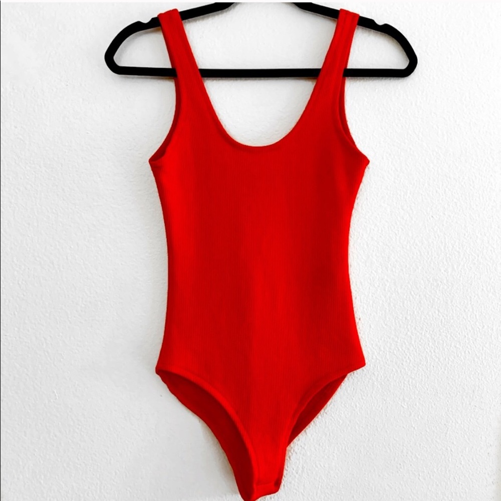 ZARA red body suit